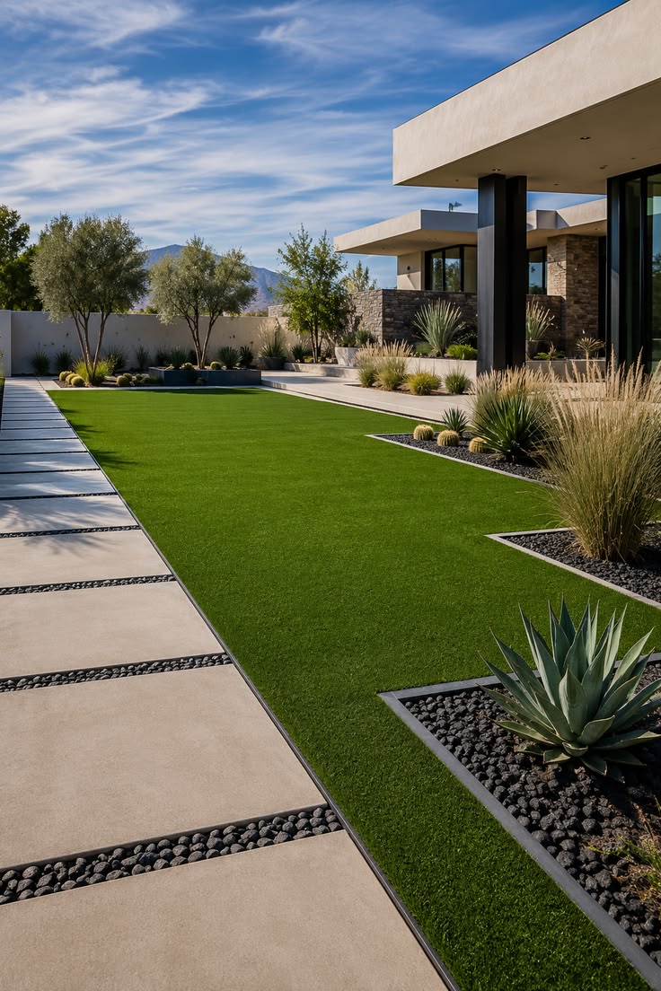 Perfectly installed artificial turf in Buckeye Arizona